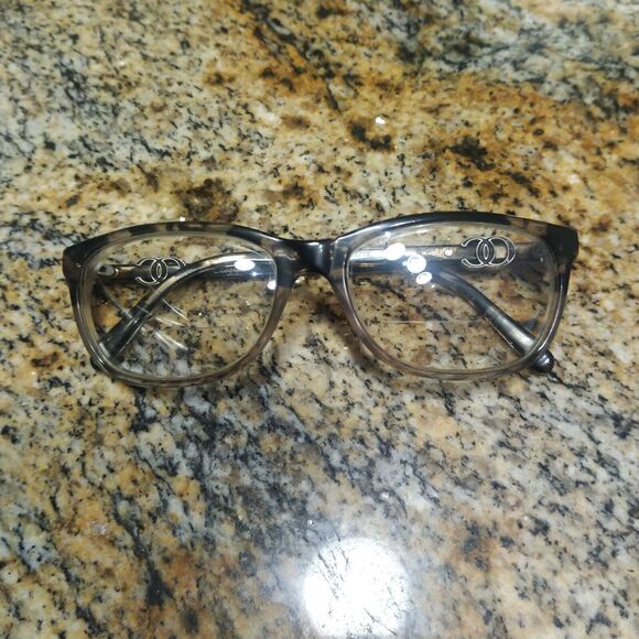 Oleg Cassini OCO354 Women's Eyeglasses Black Brown Frame 54-16-135 with Case - Picture 10 of 11